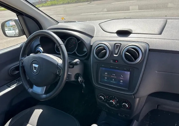 Dacia Lodgy cena 38900 przebieg: 161000, rok produkcji 2016 z Miasteczko Śląskie małe 67